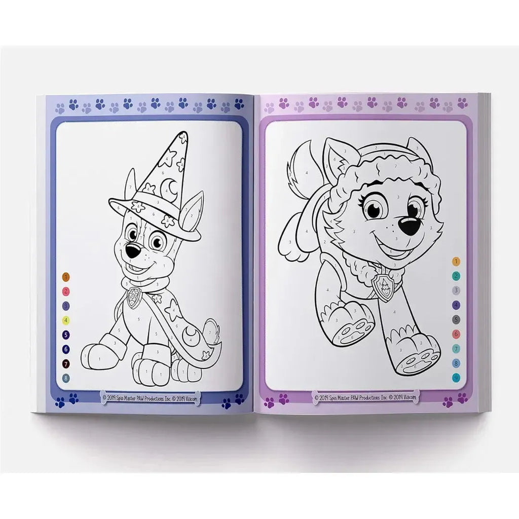 Wonder House All Paws On Deck Paw Patrol Color By Number Activity Book - Naivri