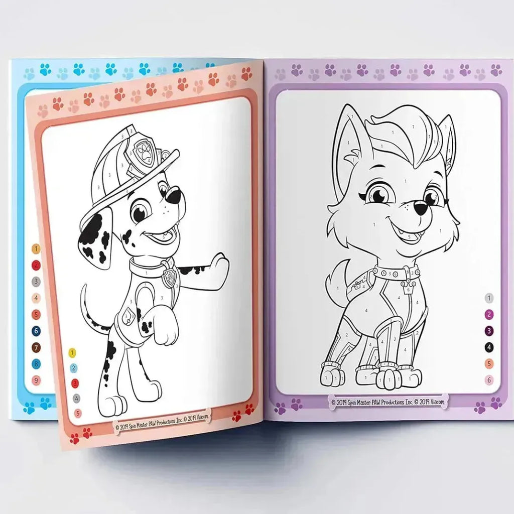 Wonder House All Paws On Deck Paw Patrol Color By Number Activity Book - Naivri