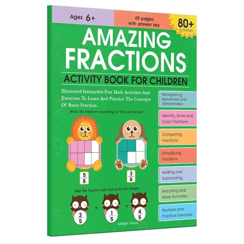 Wonder House Amazing Fractions Activity Book - Naivri