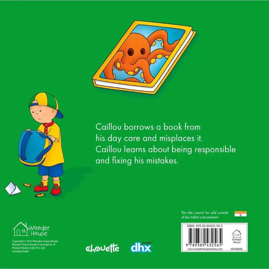 Wonder House Caillou - Borrows a Book - Naivri