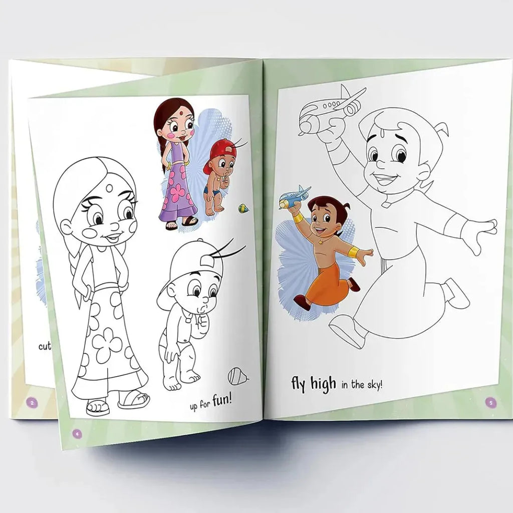 Wonder House Chhota Bheem Friends Forever Copy Coloring Book - Naivri