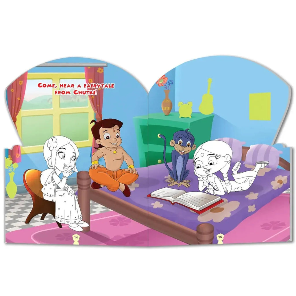 Wonder House Chhota Bheem - It's Fun Together : Sticker And Coloring Fun Activity Book - Naivri