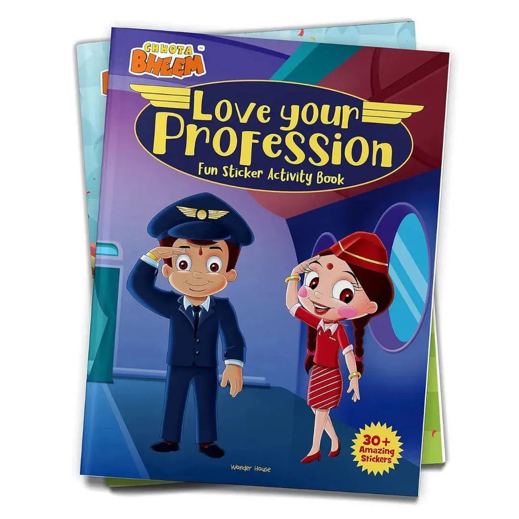 Wonder House Chhota Bheem Love Your Profession Sticker Activity Book - Naivri