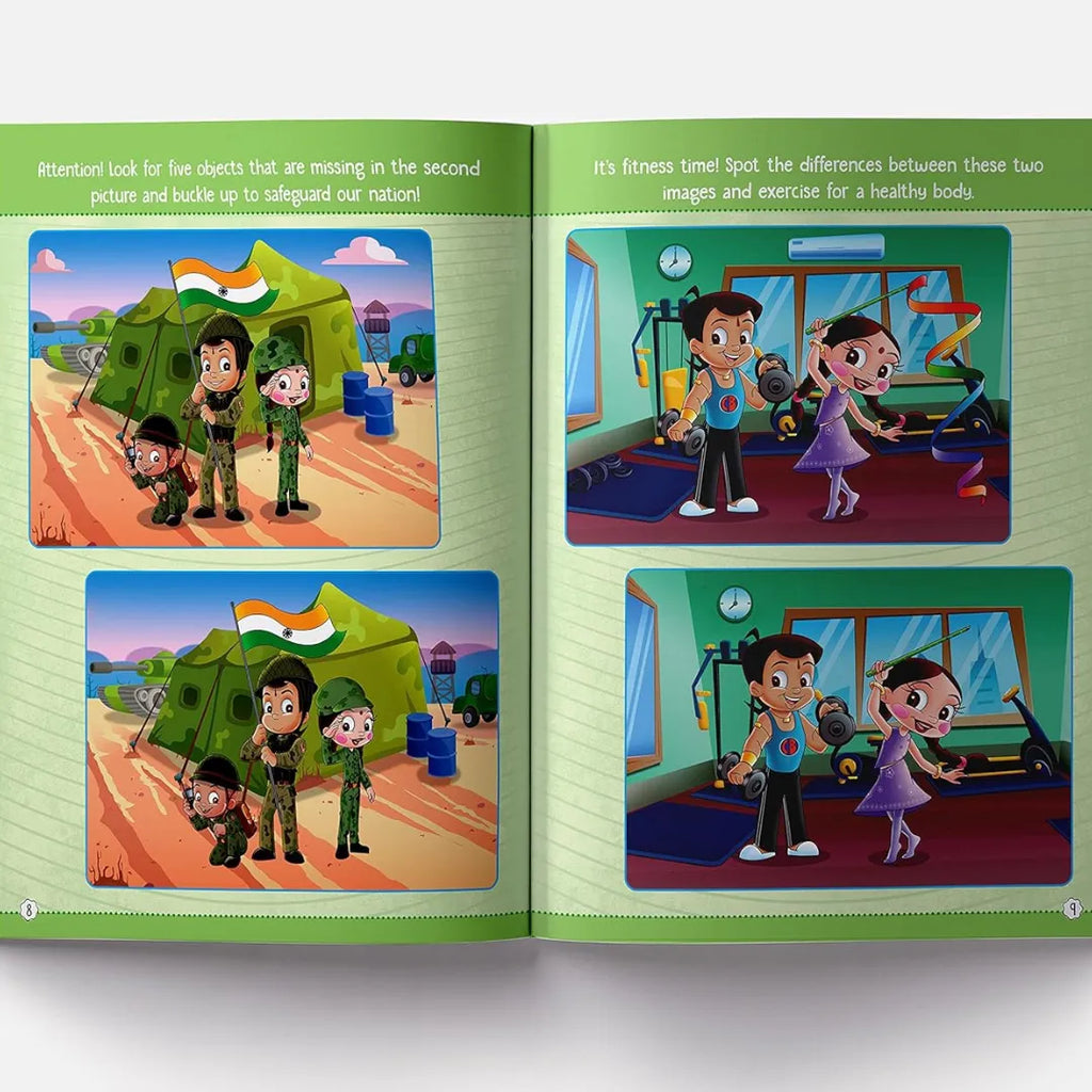 Wonder House Chhota Bheem Play It Cool! Spot The Difference Activity Book - Naivri