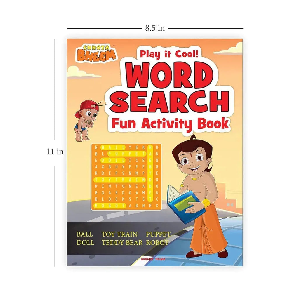 Wonder House Chhota Bheem Play It Cool! Word Search Activity Book - Naivri