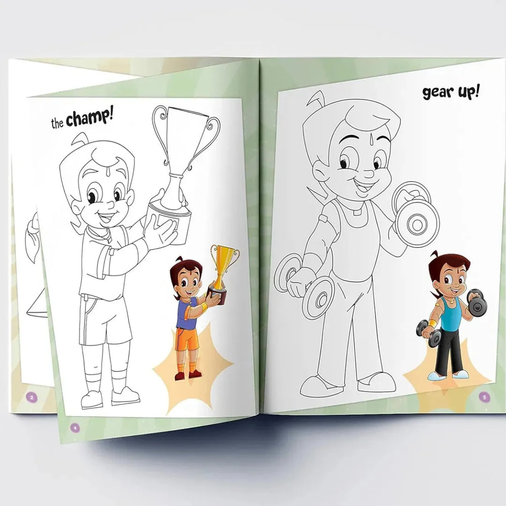 Wonder House Chhota Bheem Ready For Some Fun Copy Coloring Book - Naivri