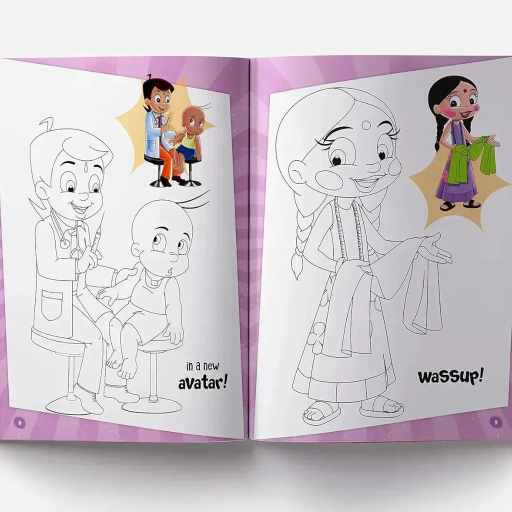 Wonder House Chhota Bheem Ready For Some Fun Copy Coloring Book - Naivri