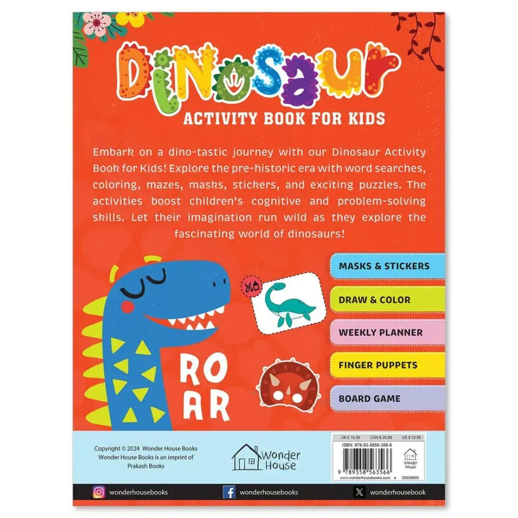 Wonder House Dinosaur Activity Book - Naivri