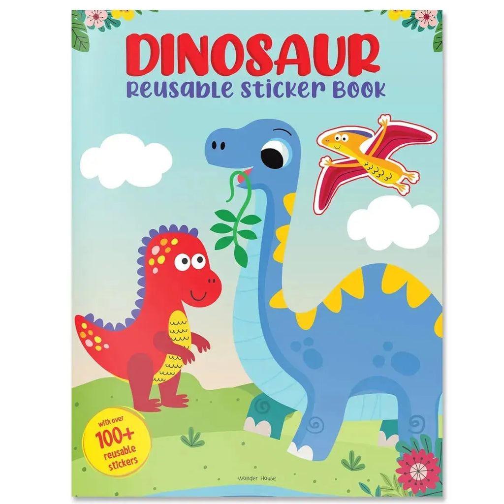 Wonder House Dinosaur World Reusable Sticker Book - Naivri