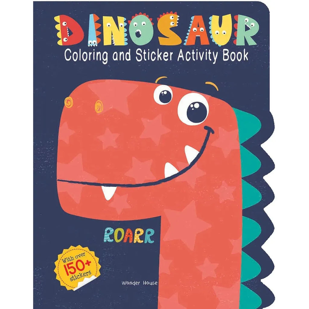 Wonder House Dinosaurs Coloring and Sticker Activity Book - Naivri