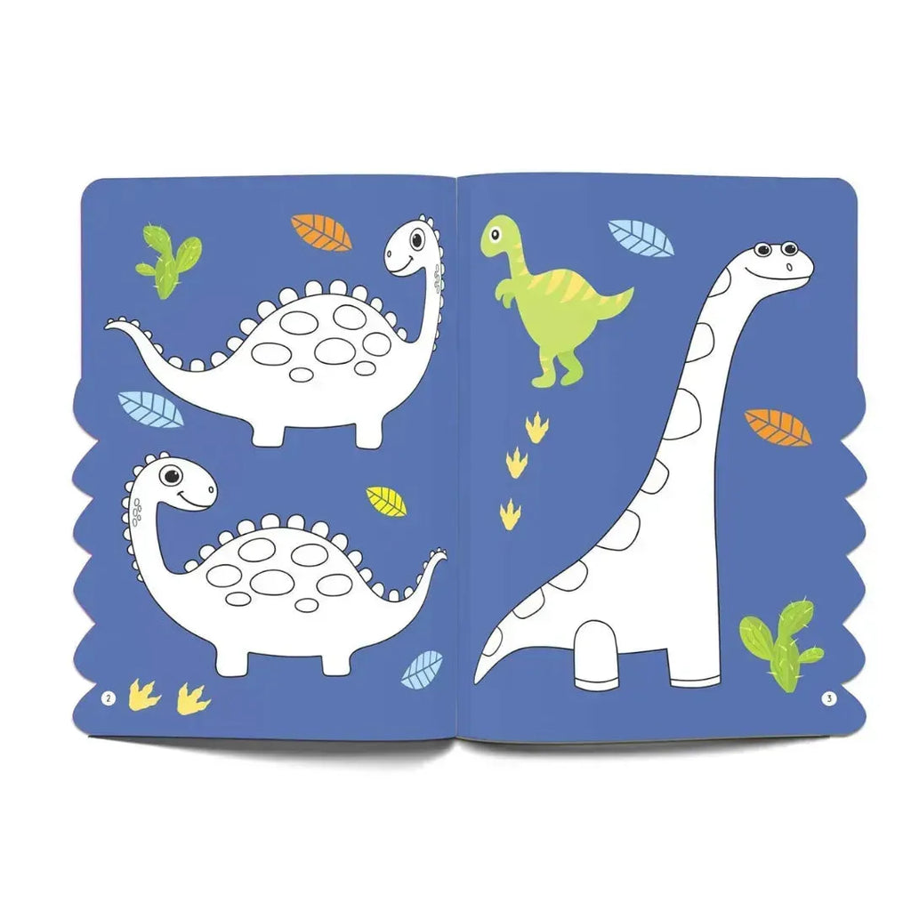 Wonder House Dinosaurs Coloring and Sticker Activity Book - Naivri