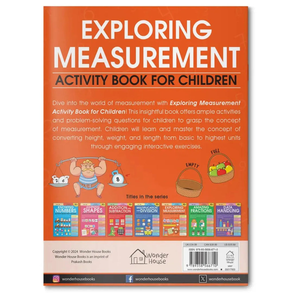 Wonder House Exploring Measurement Activity Book - Naivri