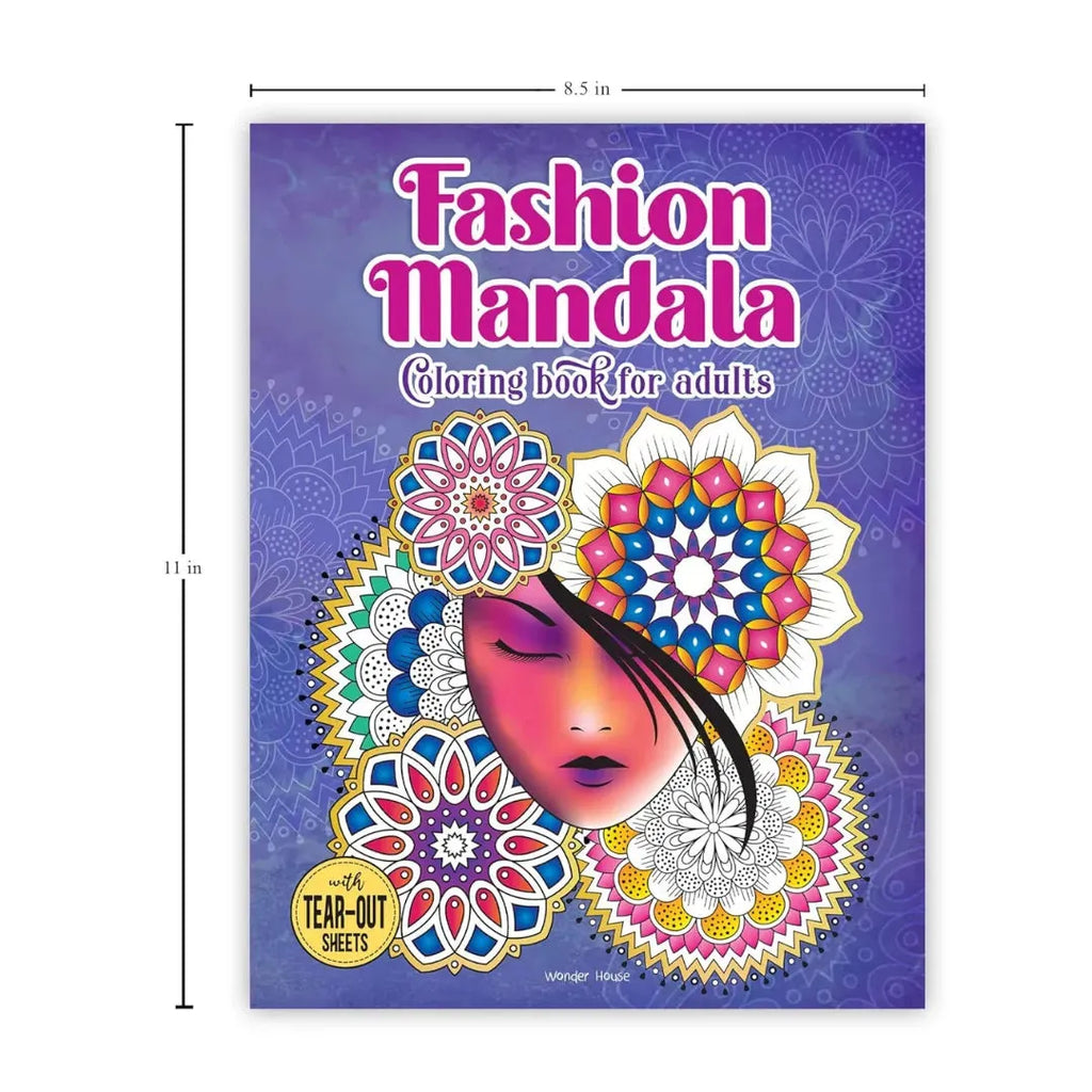 Wonder House Fashion Mandala Coloring Book - Naivri