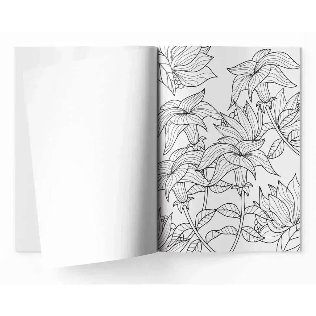 Wonder House Flowers Coloring Book - Naivri