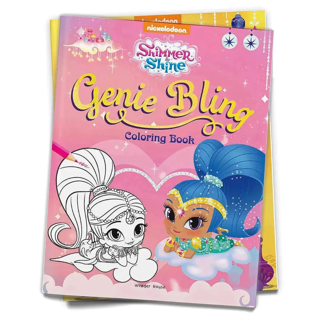 Wonder House Genie Bling Coloring Book Shimmer & Shine - Naivri