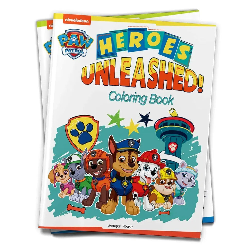 Wonder House Heroes Unleashed Paw Patrol Coloring Book - Naivri