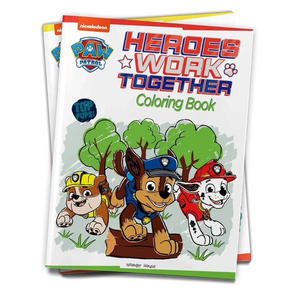 Wonder House Heroes Work Together Paw Patrol Coloring Book - Naivri