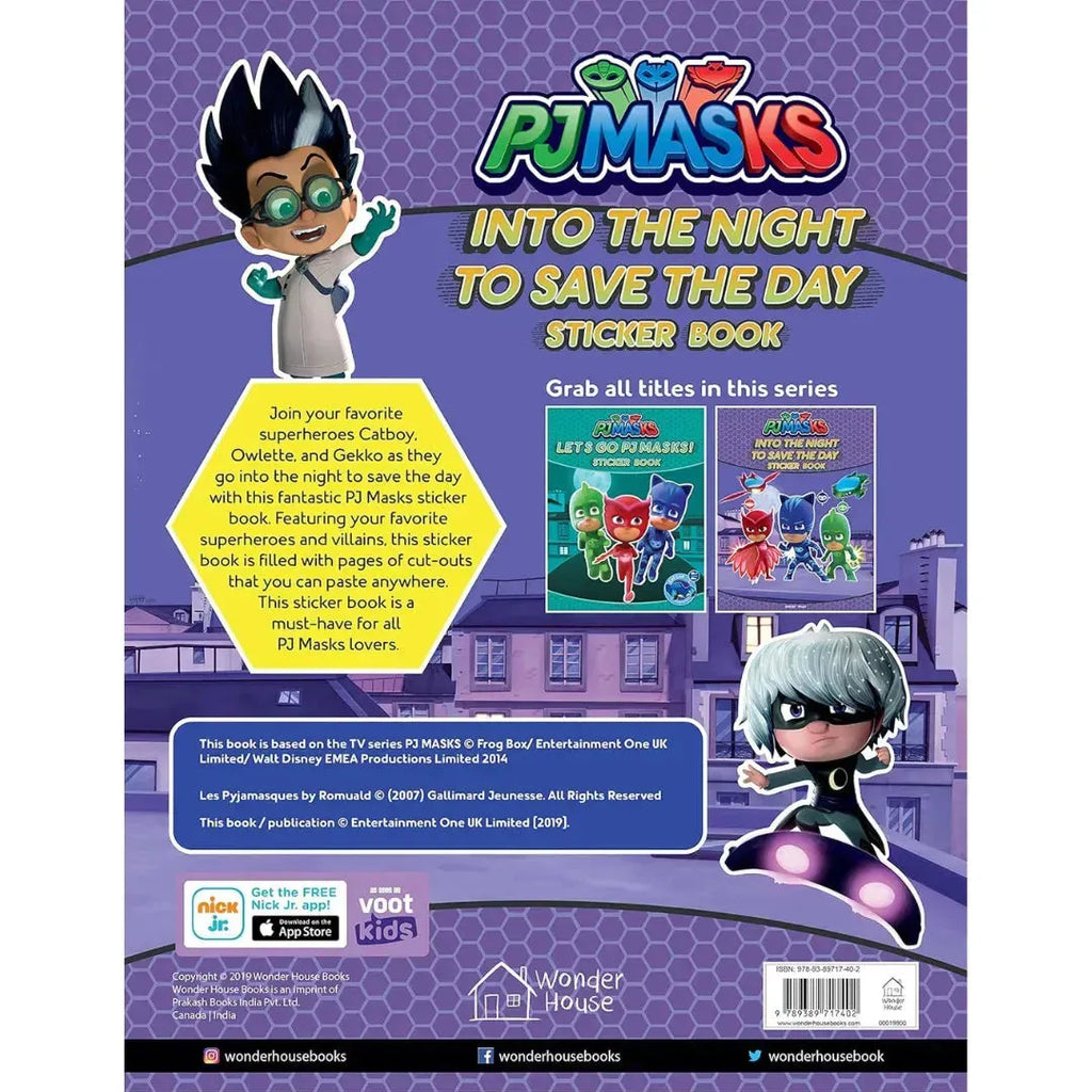 Wonder House Into The Night To Save The Day Stickers Book - Naivri