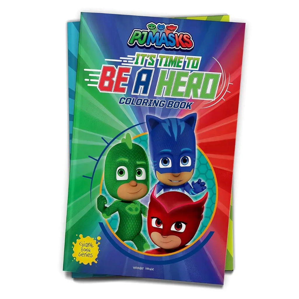 Wonder House Its Time to be a Hero PJ Masks Giant Coloring Book - Naivri