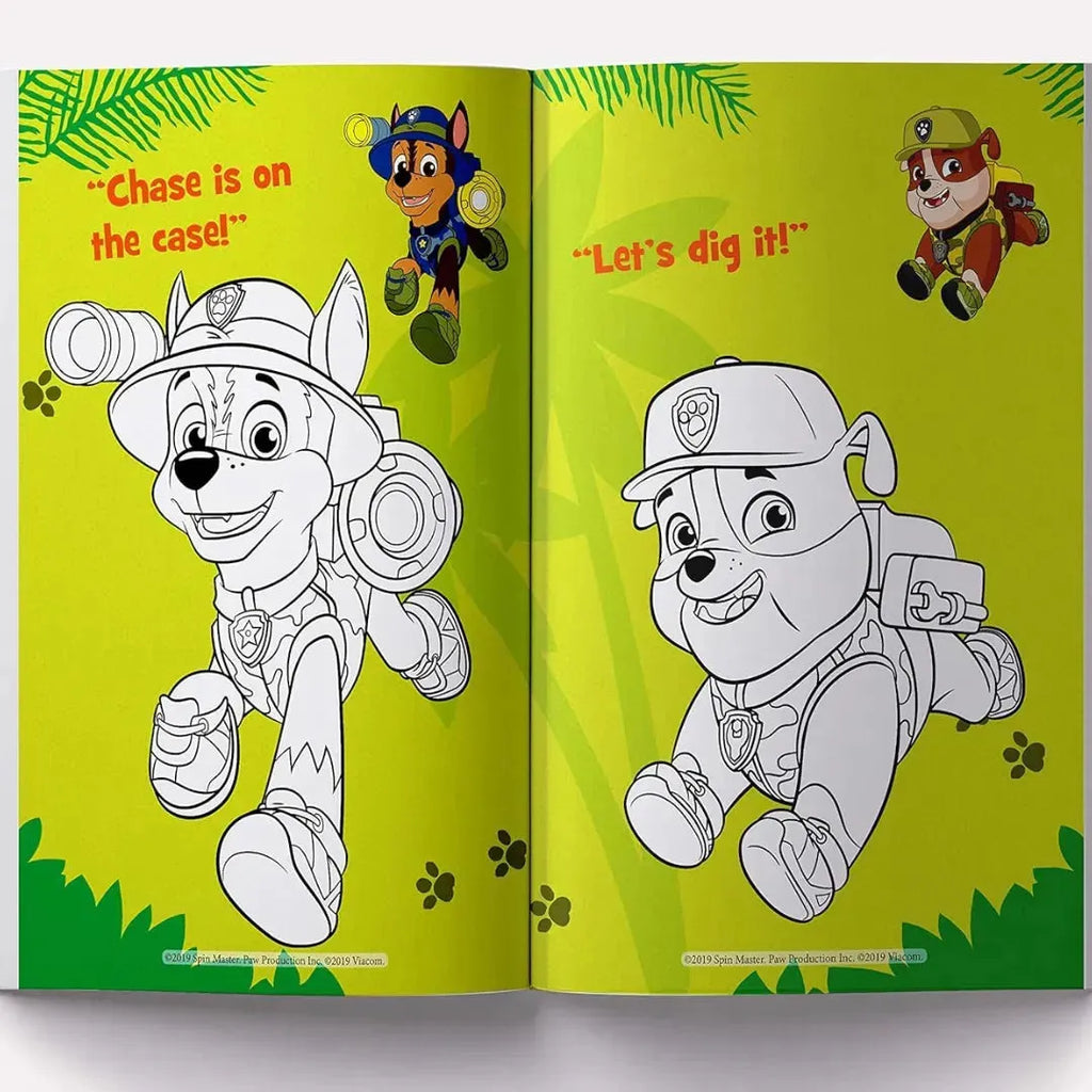 Wonder House Jungle Adventure Paw Patrol Giant Coloring Book - Naivri