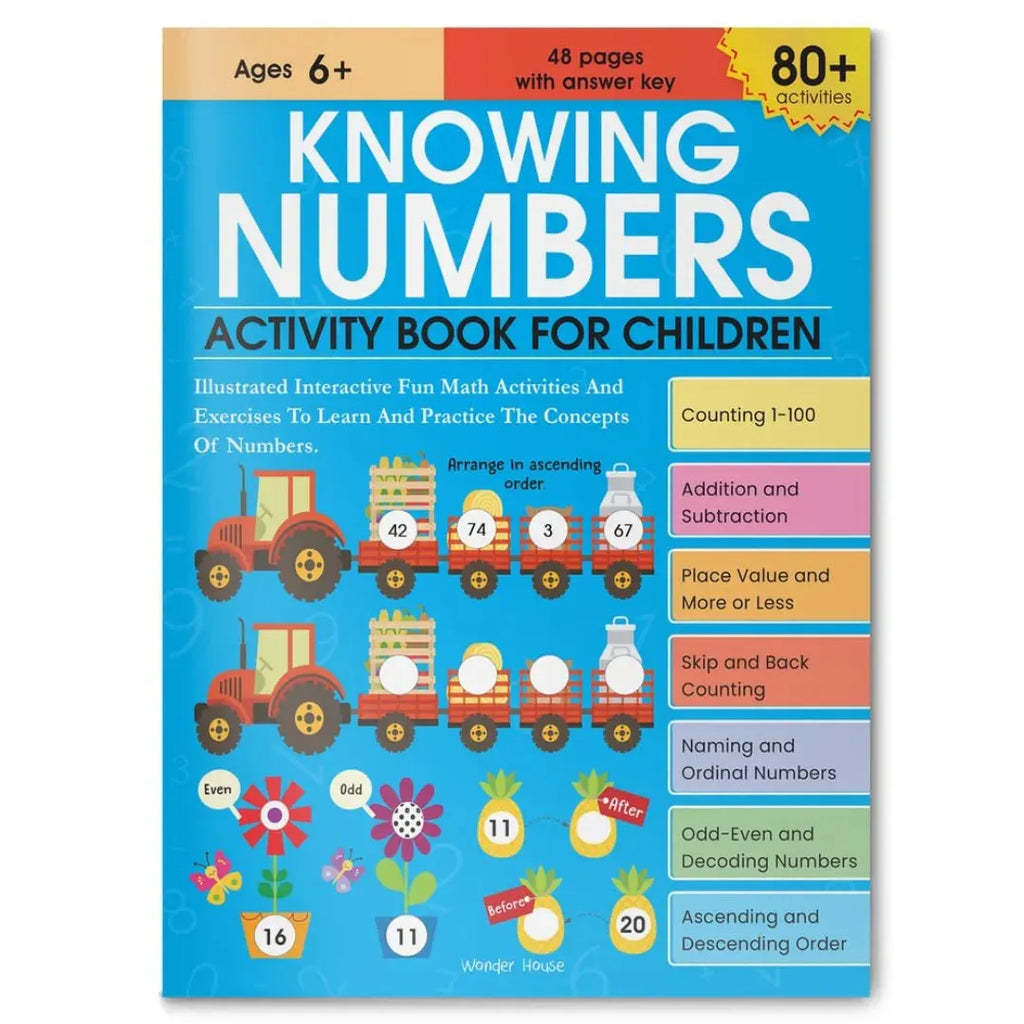 Wonder House Knowing Numbers Activity Book - Naivri