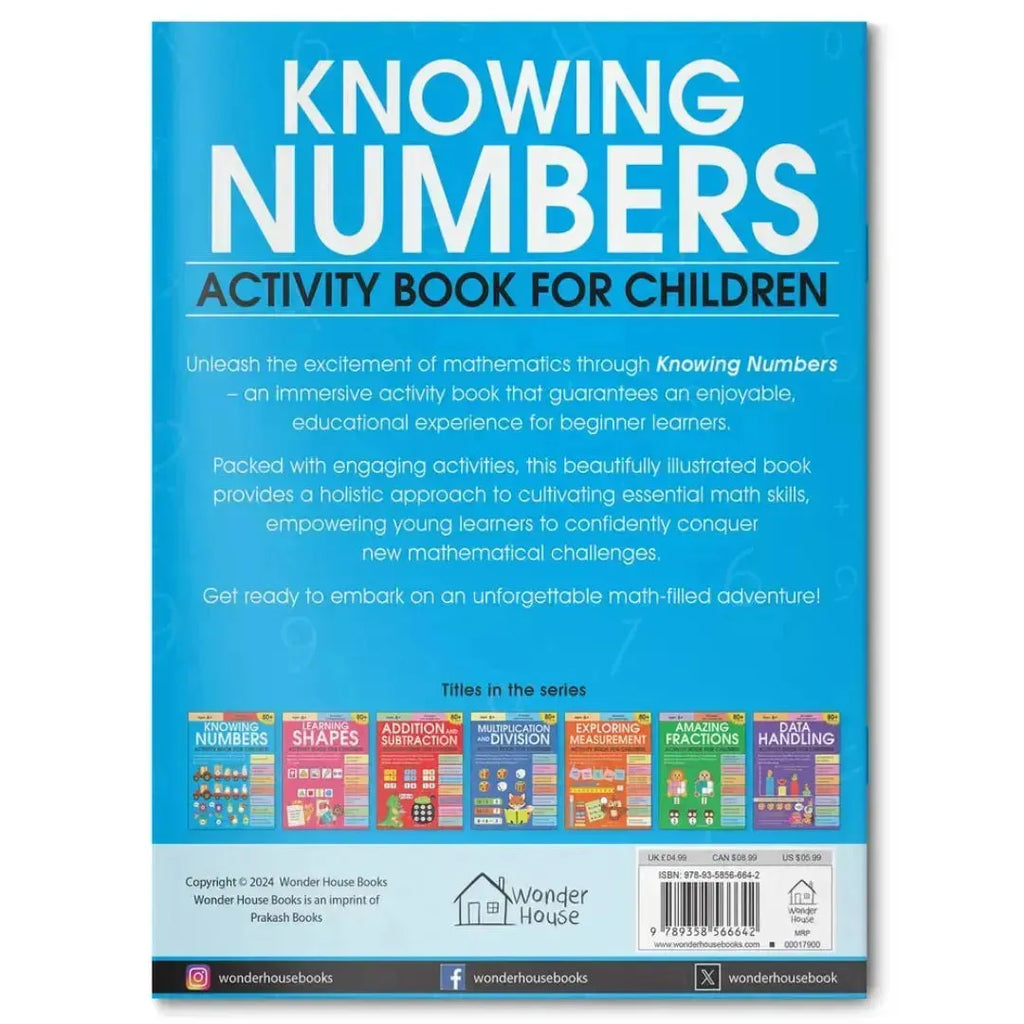 Wonder House Knowing Numbers Activity Book - Naivri