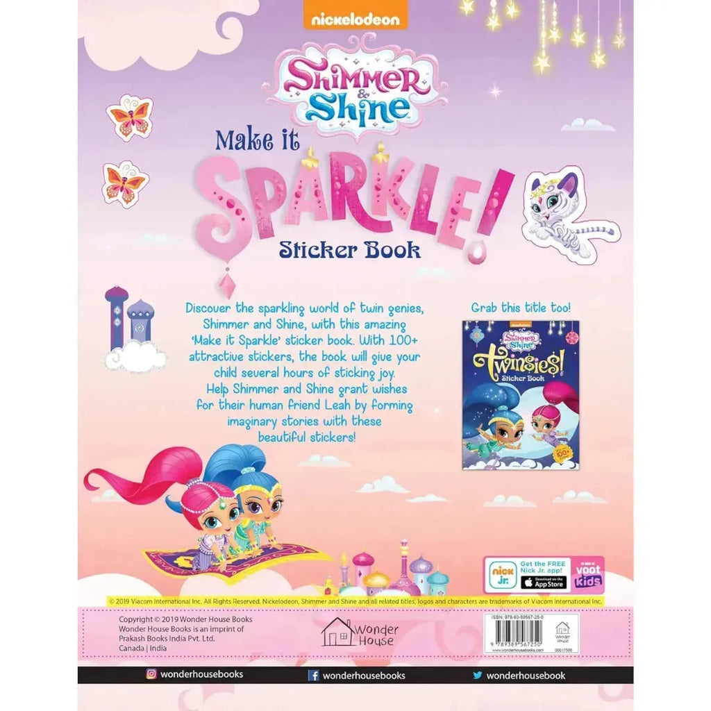 Wonder House Make It Sparkle Sticker Book Shimmer And Shine - Naivri