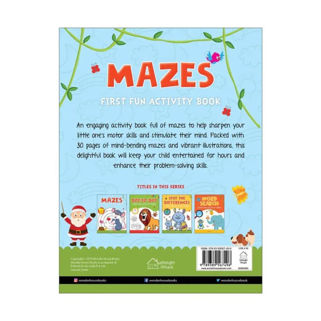 Wonder House Mazes First Fun Activity Books - Naivri