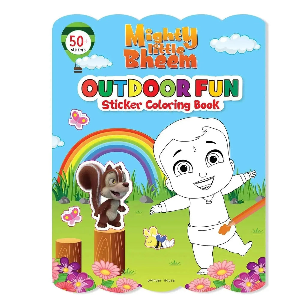 Wonder House Mighty Little Bheem Outdoor Fun Sticker And Coloring Activity Book - Naivri