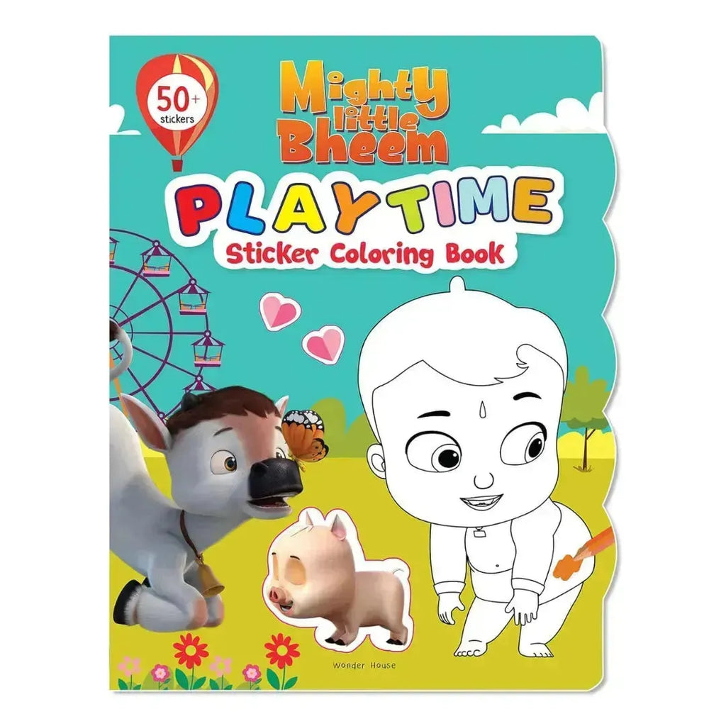 Wonder House Mighty Little Bheem Playtime Sticker And Coloring Activity Book - Naivri