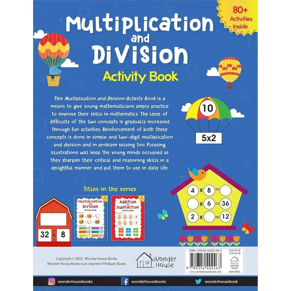 Wonder House Multiplication and Division Activity Book - Naivri