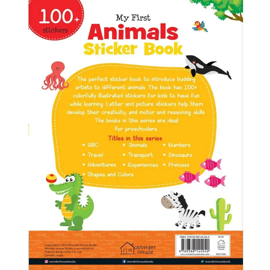 Wonder House My First Animal Sticker Book - Naivri