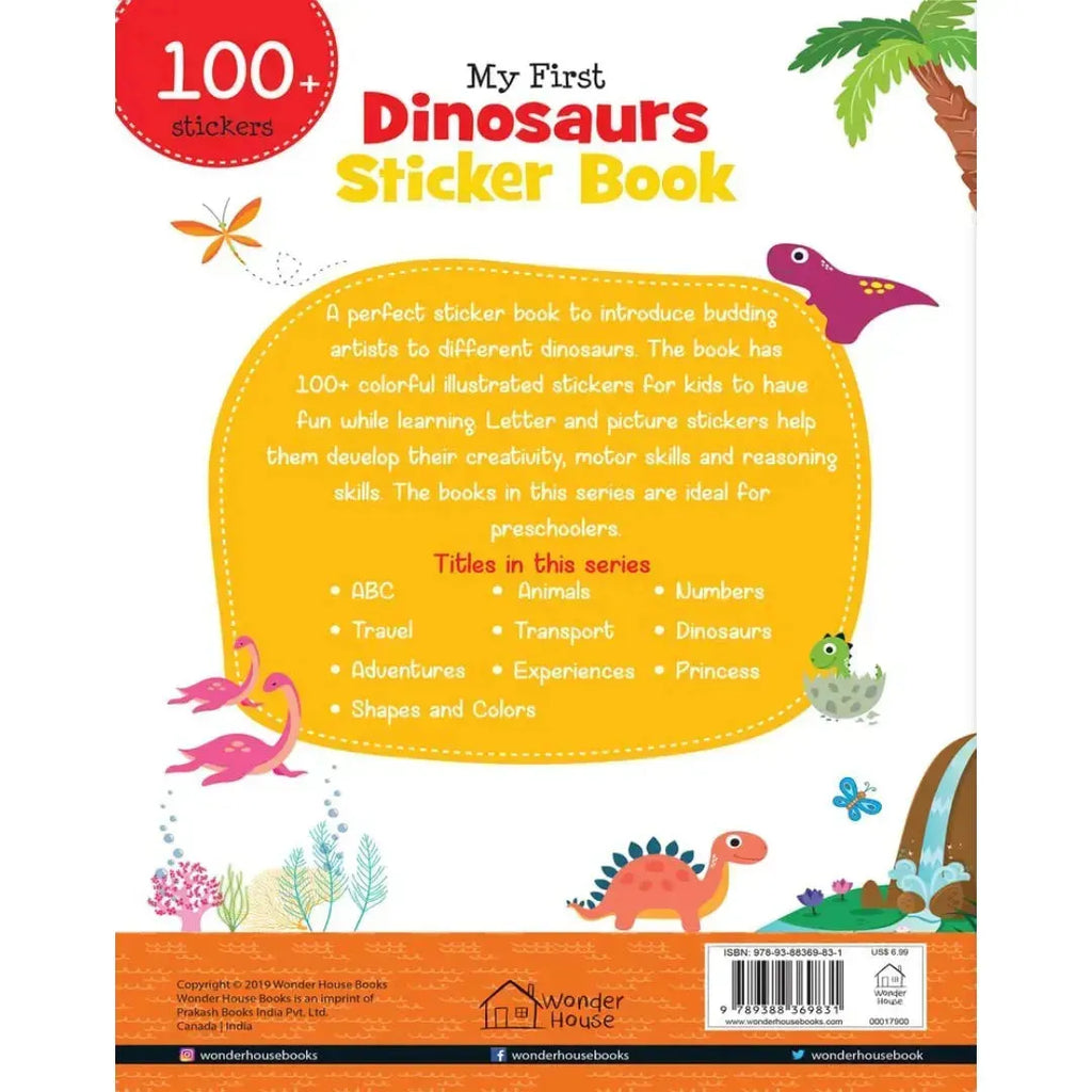 Wonder House My First Dinosaurs Sticker Book - Naivri