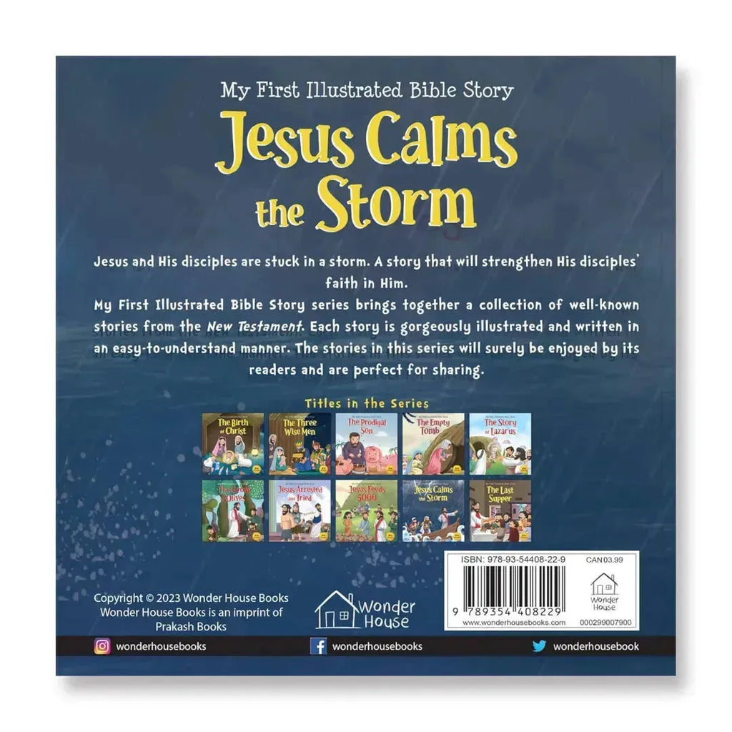 Wonder House My First Illustrated Bible Story: Jesus Calms the Storm - Naivri