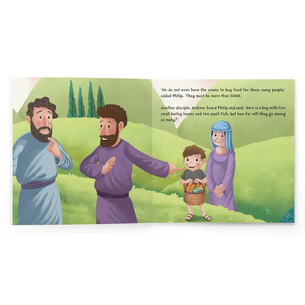 Wonder House My First Illustrated Bible Story: Jesus Feeds 5000 - Naivri