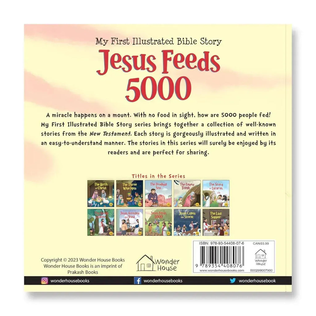 Wonder House My First Illustrated Bible Story: Jesus Feeds 5000 - Naivri