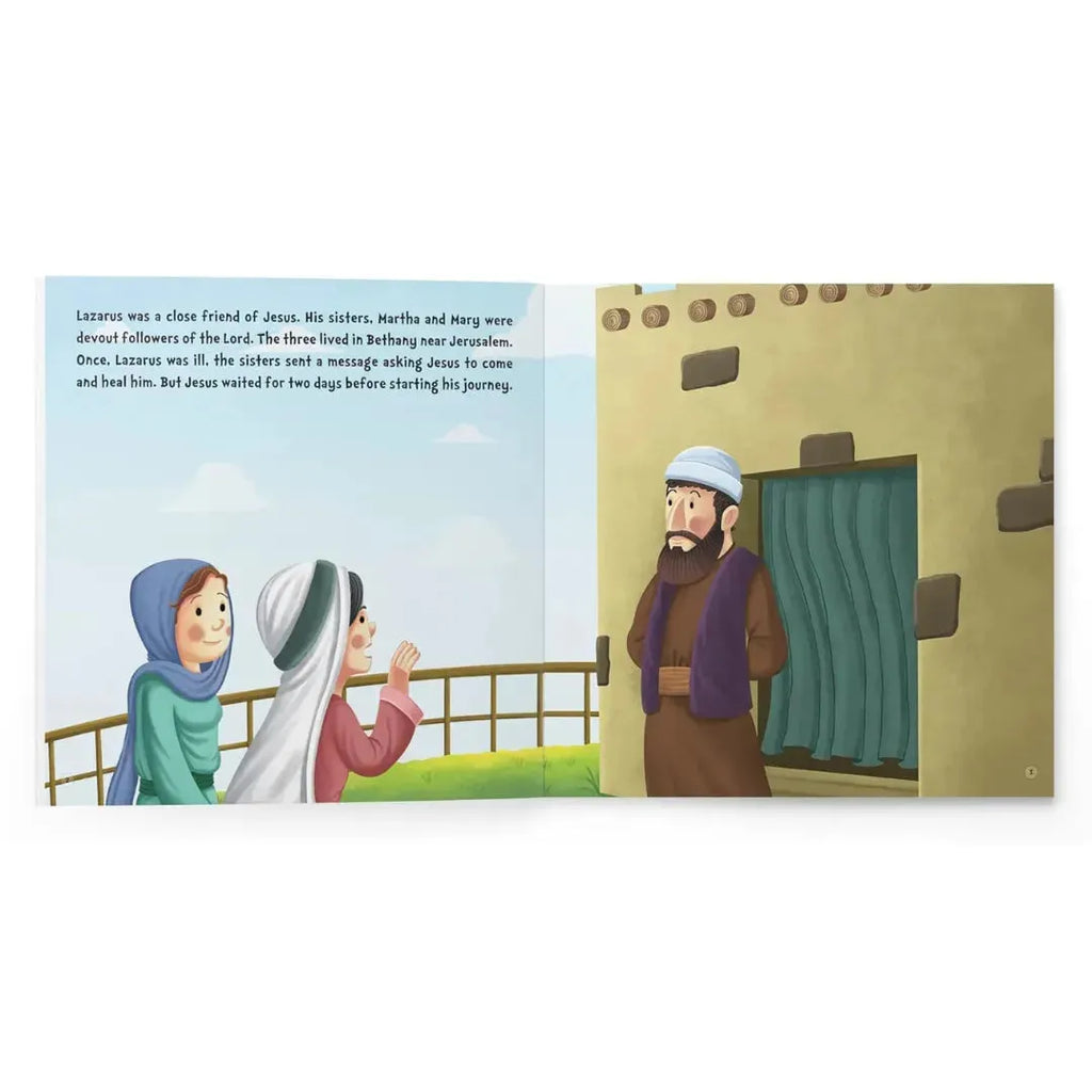 Wonder House My First Illustrated Bible Story: The Story of Lazarus - Naivri