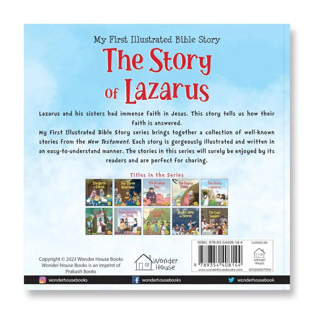 Wonder House My First Illustrated Bible Story: The Story of Lazarus - Naivri