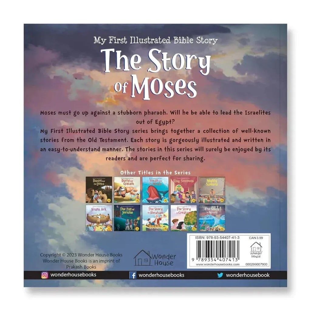 Wonder House My First Illustrated Bible Story: The Story of Moses - Naivri