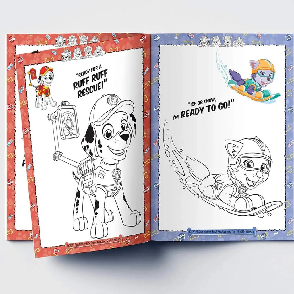 Wonder House Paw Patrol On A Ruff-Ruff Rescue Coloring Book - Naivri