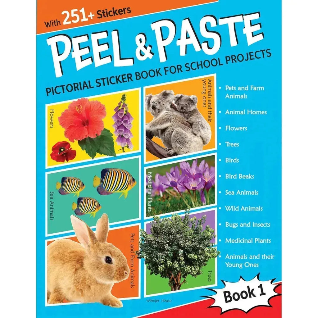 Wonder House Peel & Paste Pictorial Sticker Book 1 - Naivri