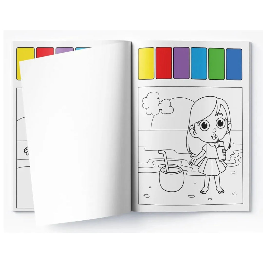 Wonder House Pick and Paint Coloring Activity Book Beach Fun - Naivri