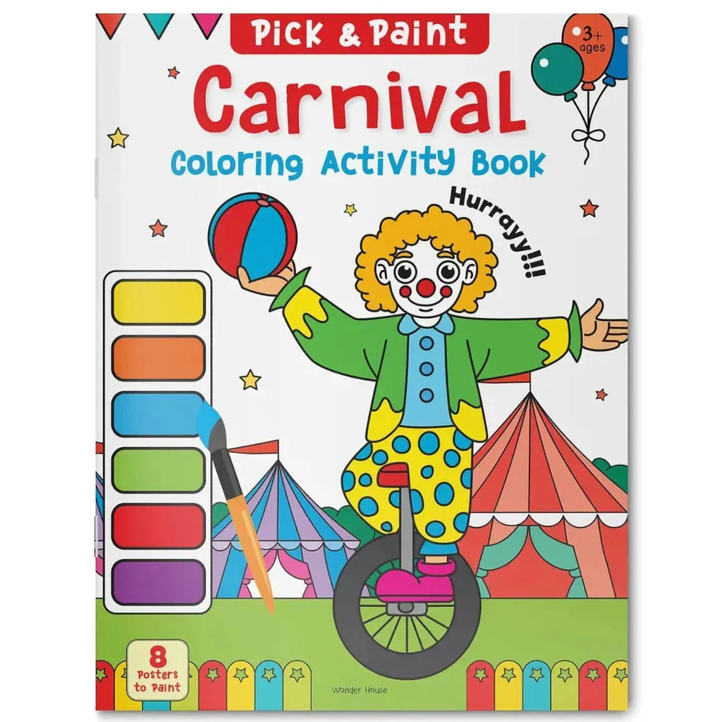 Wonder House Pick and Paint Coloring Activity Book Carnival - Naivri