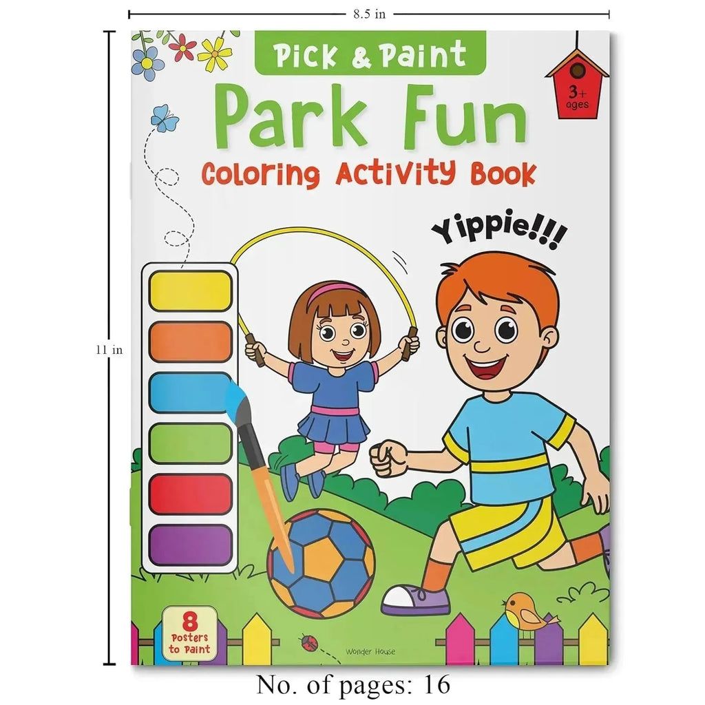 Wonder House Pick and Paint Coloring Activity Book Park Fun - Naivri