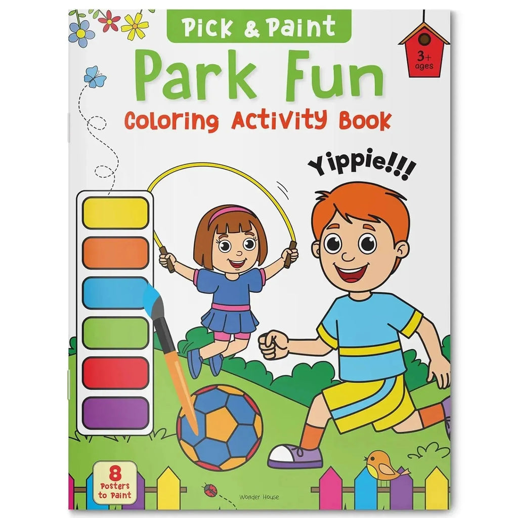 Wonder House Pick and Paint Coloring Activity Book Park Fun - Naivri