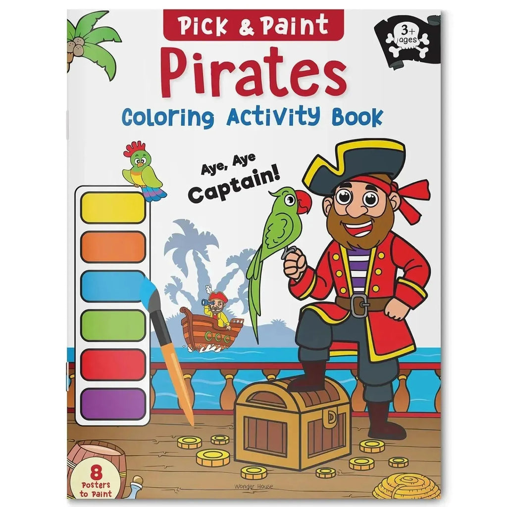 Wonder House Pick and Paint Coloring Activity Book Pirates - Naivri