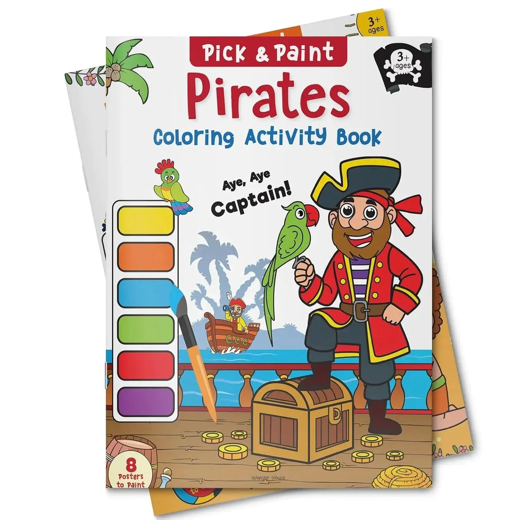 Wonder House Pick and Paint Coloring Activity Book Pirates - Naivri