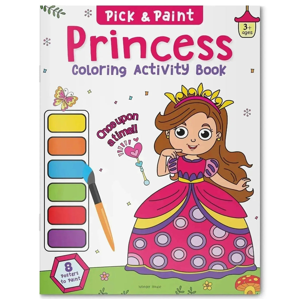 Wonder House Pick and Paint Coloring Activity Book Princess - Naivri