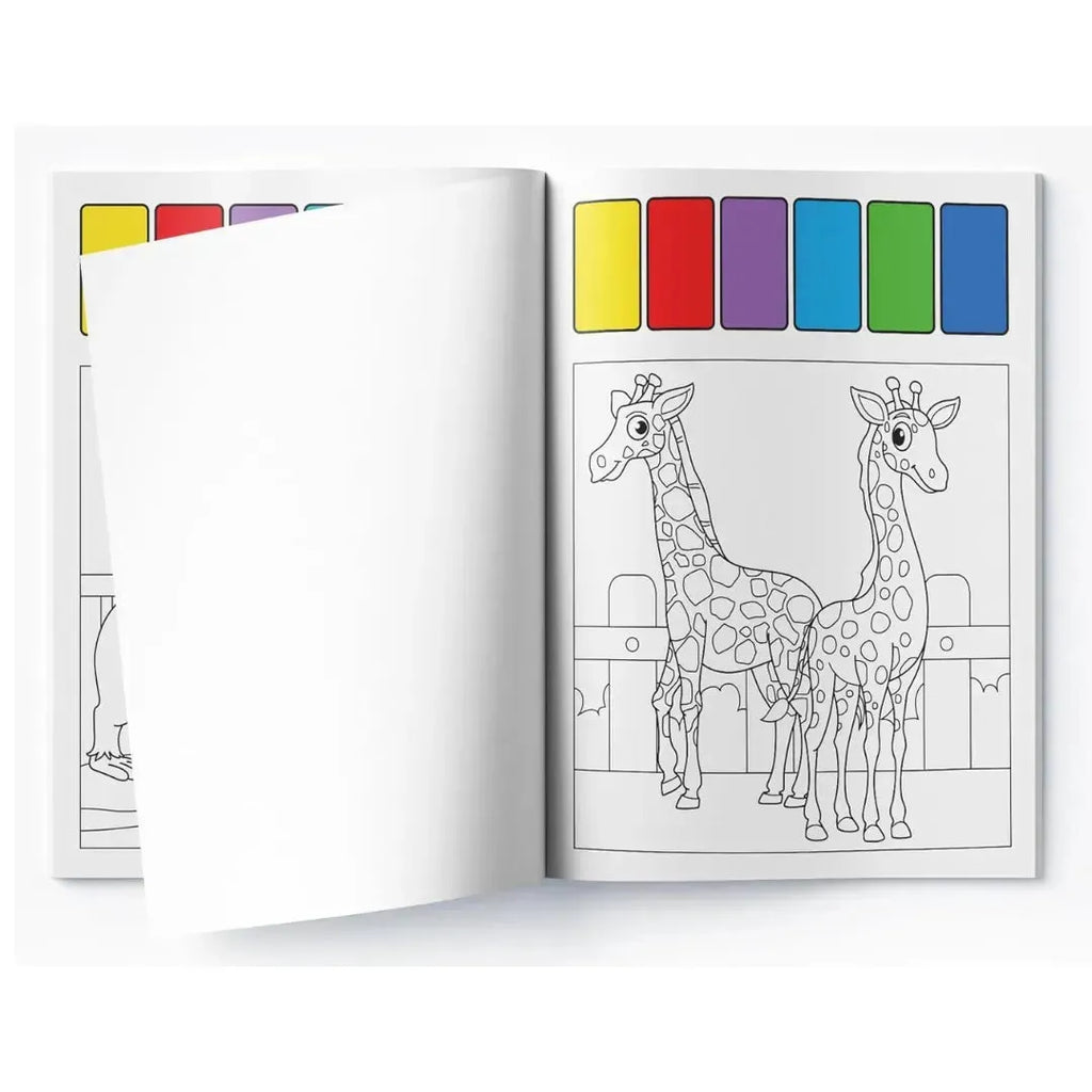 Wonder House Pick and Paint Coloring Activity Book Zoo World - Naivri