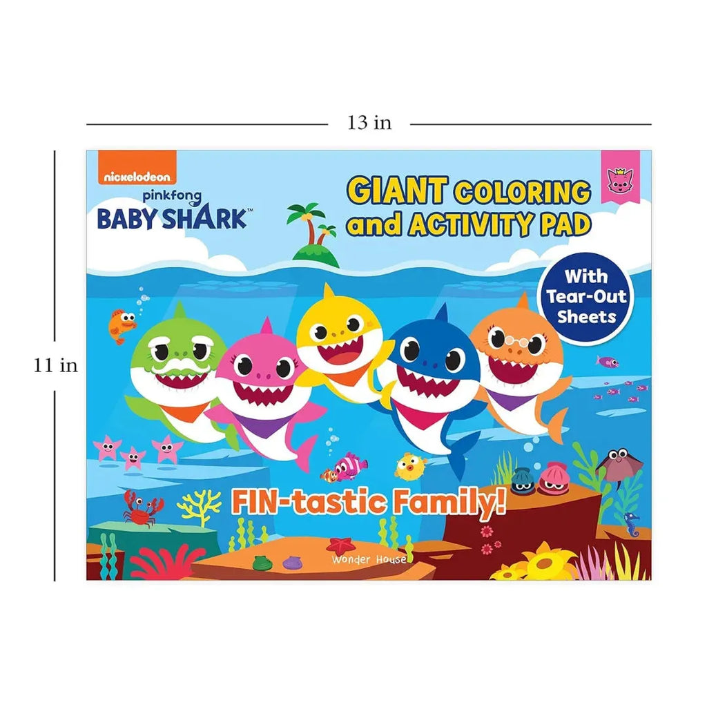 Wonder House Pinkfong Baby Shark Giant Coloring And Activity Book - Naivri